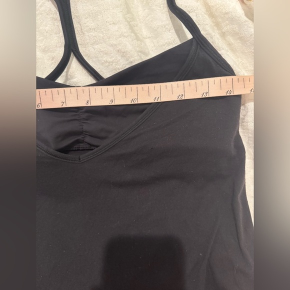Lululemon Roll Out Black Workout Bra Yoga Tank Top Shirt Sz 6 - Picture 4 of 6